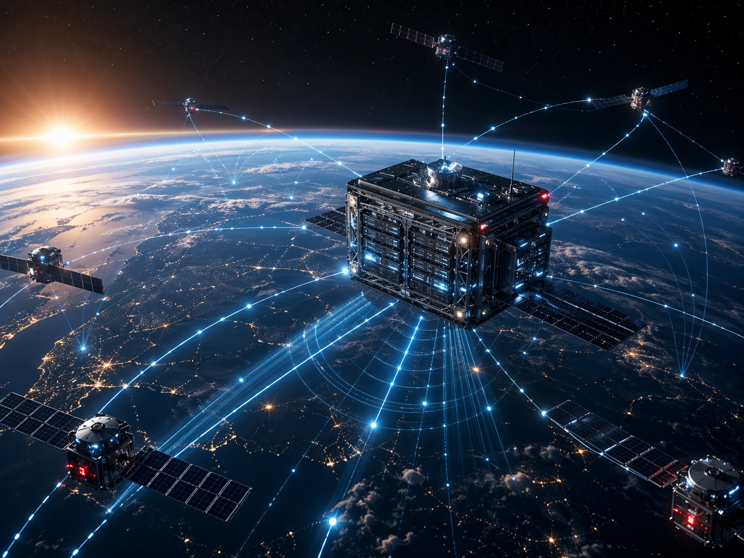 위성 인터넷 네트워크와 우주 DATA 서버 인프라